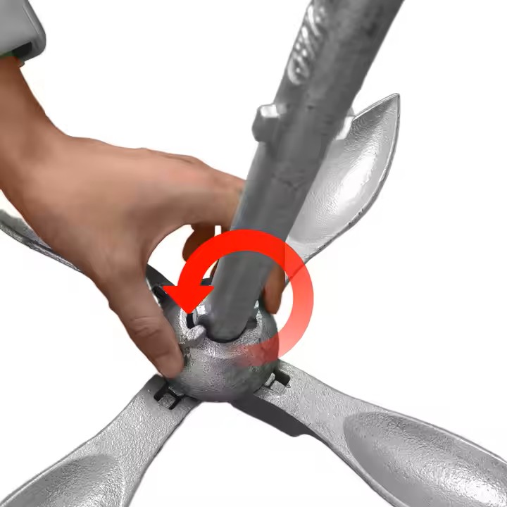 Factory Direct Selling Grapnel Type of Collapsing cast iron Anchors foldable Marine Boat Anchor for